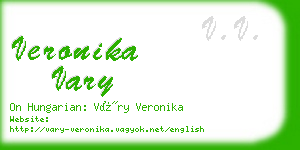 veronika vary business card